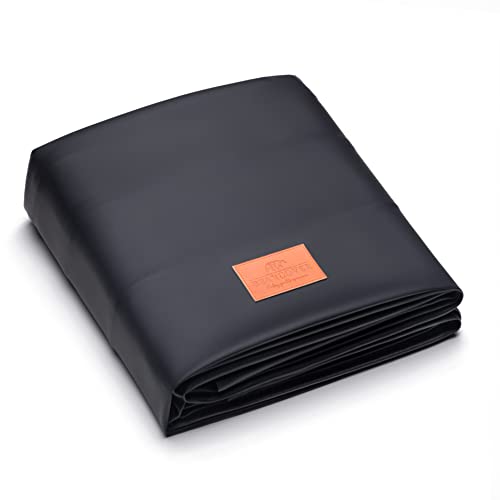 Heavy Duty Leatherette Billiard Pool Table Cover, Waterproof & Tearproof Covers for Pool Table 7/8/9FT Fitted (7 Feet/ Black) - color: Black Charcoal/Matte, size: 7FT-(92"LX 52"WX 8“H)