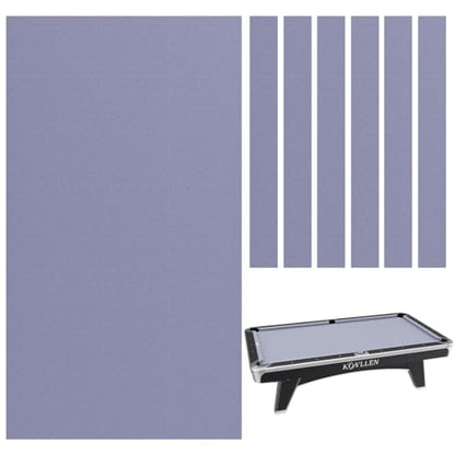 KONLLEN 9ft Pool Table Felt, 80/20 Wool Nylon Blend Billiard Table Cloth with Pre-Cut Strips, Professional Replacement Felt for Home & League Play - color: Gray