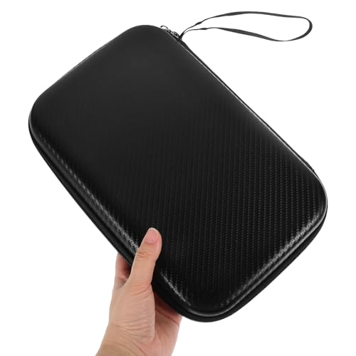 Cabilock Table Tennis Racket Case Hard Shell Protective Storage Bag with Fixed Compartment for Paddle and Ball, Portable Ping Pong Paddle Holder Suitable for Table Tennis Players