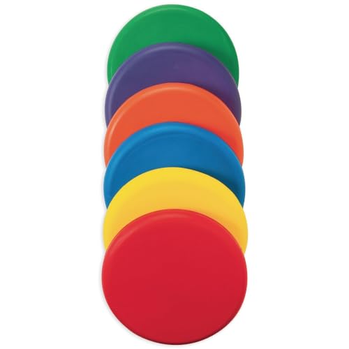 S&S Worldwide Spectrum™ Foam Discs Set of 6-8-1/4" Diameter - Vibrant Colors for Fun Play