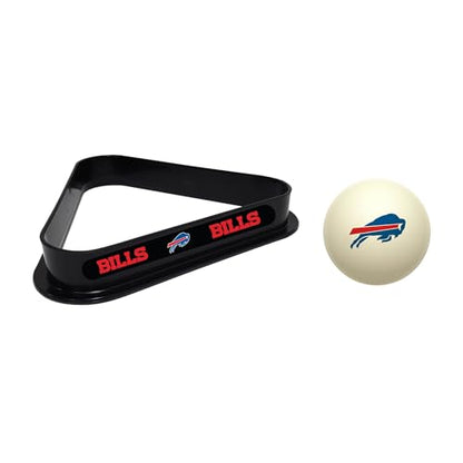 Imperial NFL Cue Ball & Rack Set - color: Buffalo Bills, White