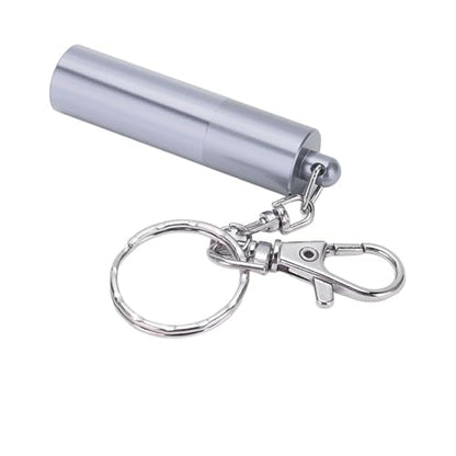 Billiard Cue Tip Tool with Keychain – Billiard Pool Snooker Stick Shaper Cue Tip Pick Pricking Pin Grinding Repair Tool for Snooker Pool Cue Tips - color: Silver