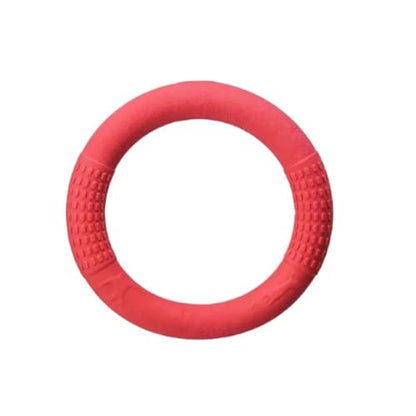 Durable Dog Ring Toy, Floating Flying for Training & Fetch(Rose red) - color: Rose red