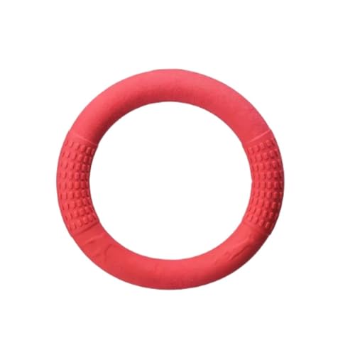 Durable Dog Ring Toy, Floating Flying for Training & Fetch(Rose red) - color: Rose red