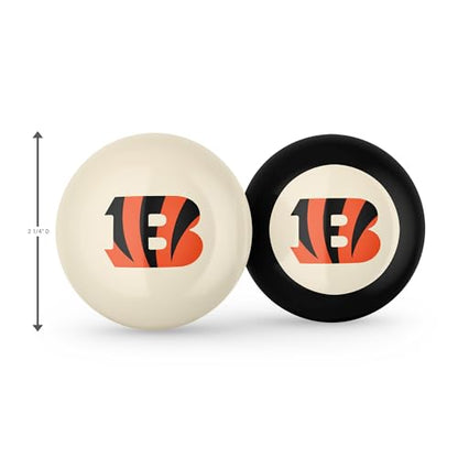 Imperial NFL Logo Cue Ball & 8 Ball Combo Set - color: Cincinnati Bengals, White