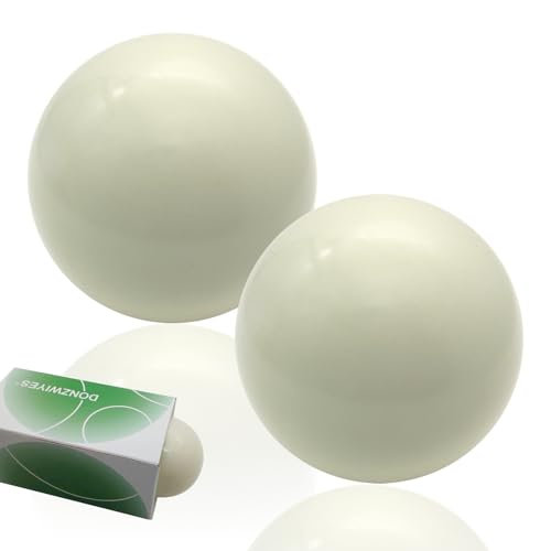 2 Pcs 57mm Tournament Quality Bocce Pallino Ball Replacement for Bocce Ball Game and Boule Game White