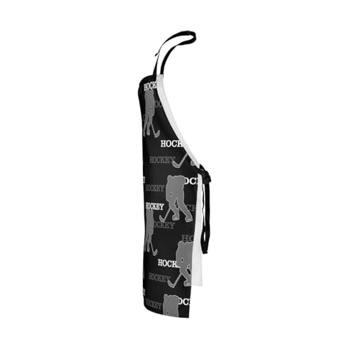 Manfei Ball Sports Kids Kitchen Apron - color: Black Gray