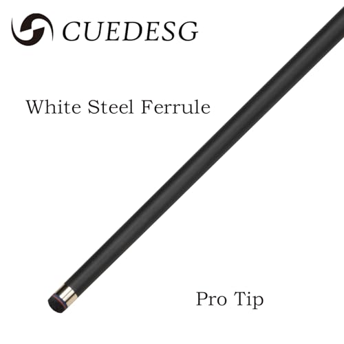 Carbon Fiber Pool Cue Stick 10.5mm/11.8mm/12.5mm,Low Deflection Pool Stick with Rare Wood Butt,Professional Cue Stick with Box Case - color: Rengas_10.5mm