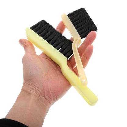 Holibanna 4pcs Pool Table Brush Set for Efficient Cleaning of Billiard Cloth and Pool Table Rails with Portable Plastic Handle Suitable for Cleaning and Accessories