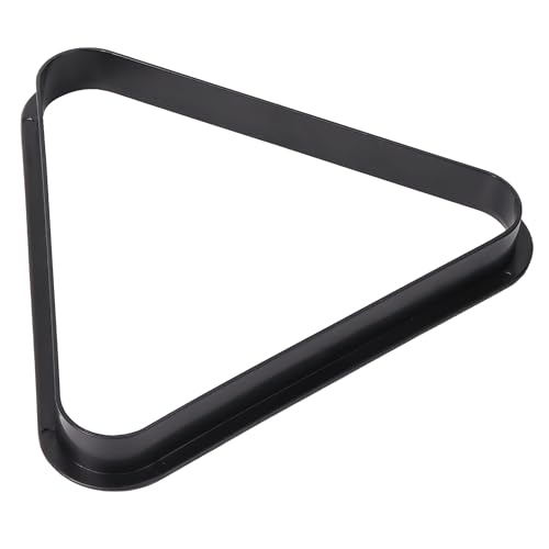 GSE Games & Sports Expert Black Plastic Billiard Pool Ball 8-Ball Triangle Racks / 9-Ball Diamond Pool Ball Racks Fit Standard 2-1/4" Billiard Pool Balls - color: Triangle Rack