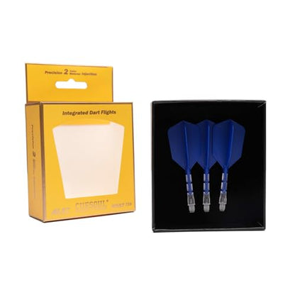 CUESOUL ROST T19 Integrated Dart Shaft and Flight Slim Shape M Size 28mm - color: Dark Blue