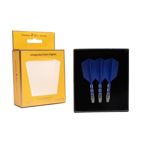 CUESOUL ROST T19 Integrated Dart Shaft and Flight Slim Shape M Size 28mm - color: Dark Blue
