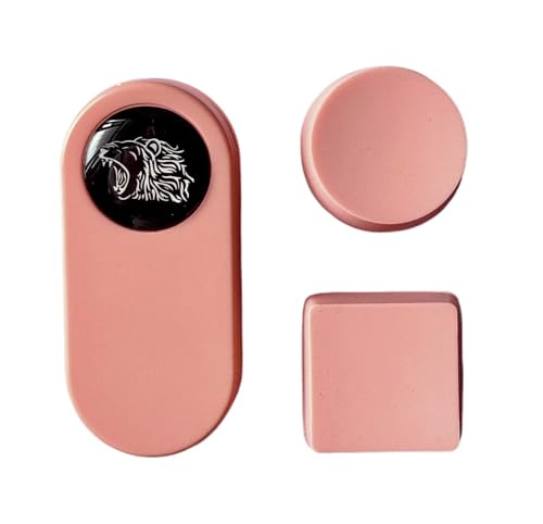 Silent Chalk Holder,Billiards Magnetic Square & Round Pool Cue Chalk Holder,Pool Cue Chalk Holder - color: Pink