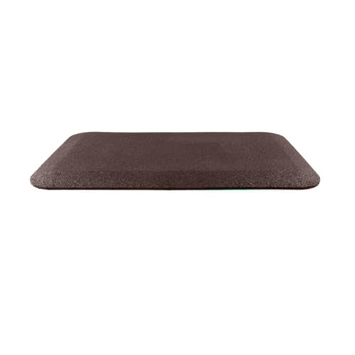 Playsafer Playground Safety Rubber Wearmat for Swingsets and Slides - 1" Thick X 24" W X 40" L (2 Pack, Brown) - color: Brown, size: 2 Pack (40" L x 24" W x 1" Thick)