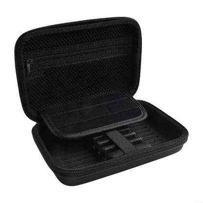 EVA Darts Case for Steel Tip and Soft Tip Darts, Hard Shell Carrying Storage Bag with Mesh Pockets for 6 Darts, Shafts, Flights and Accessories, Blue