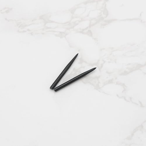 15pcs Dart Tips 2.3mm Dart Spare Points Nickel-Plated Iron Replacement Smooth Tips Metal Dart Points for Glide Spare Dart Points Black - color: 30mm