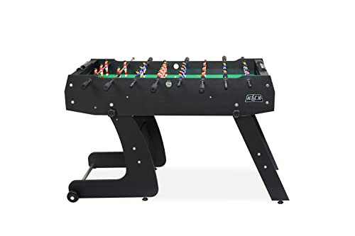 KICK Monarch 48" Folding Foosball Table – Compact Indoor Game Table - color: Black
