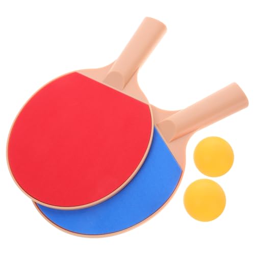 UKCOCO Table Tennis Racket Set Outdoor Elastic Paddle Kit with Plastic Balls Durable and Lightweight Paddles for Fun Games and Competitions for All Skill Levels