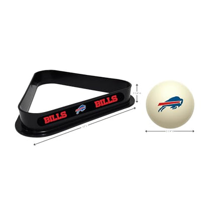 Imperial NFL Cue Ball & Rack Set - color: Buffalo Bills, White