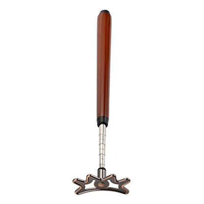 OwnMy Retractable Billiards Bridge Stick with Removable Bridge Head and Wood Handle, Pool Stick Length extends up to 35CM - 140CM, Billiards Pool Cue Accessory