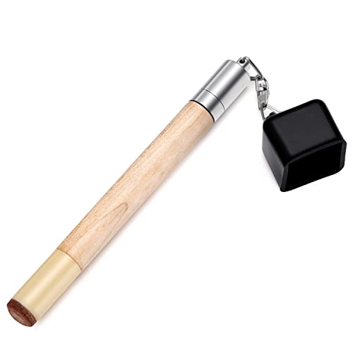 TOBWOLF Chalk Holder for Billiards, 2 in 1 Pool Cue Chalk Holder, Portable Pool Snooker Chalk Holder, Billiard Cue Tip Pricker, Non-Slip Billiard Cue Tip Tool Pool Table Accessory