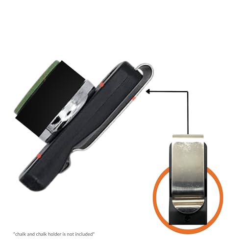 Beer City Billiards Magnetic Chalk Holder Clip - Super Strong Neodymium Belt Clip for Pool Chalk, Cue Chalk, Billiard Accessories - Fits All Magnetic Chalk Holders