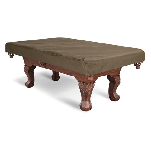 PATIKIL Billiard Pool Table Cover 6.5 Feet, Oxford Waterproof Outdoor Indoor Dustproof Billiard Table Cover Billiards Accessories for Protecting Pool Table Home Club Bar, Brown - color: Brown, size: 6.5 Feet