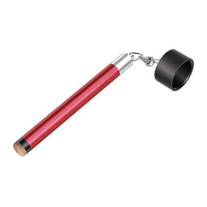 LAKE OF FIRE Pool Cue Chalk Holder – 2-in-1 Billiard Accessory with Pool Chalk Holder & Cue Tip Tool - color: Red, style: Round
