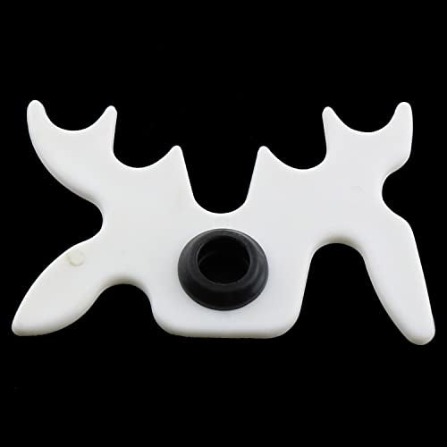 Billiard Bridge Head White Plastic Moosehead Bridge Head Billiards Cue Rack Bridge Head Non-Slip Billiards Snooker Pool Cue Rest Bridge Head Holder