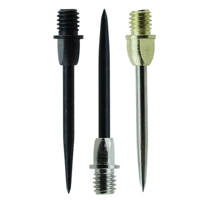 TAODAN 12PCS 37mm/1.46inch Long Dart Converter Steel Converter Dart Accessory Dart Steel Tip Conversion Points Metal Tip Dart Replacement Tip 2BA Hard Interchangeable Dart Steel Needle