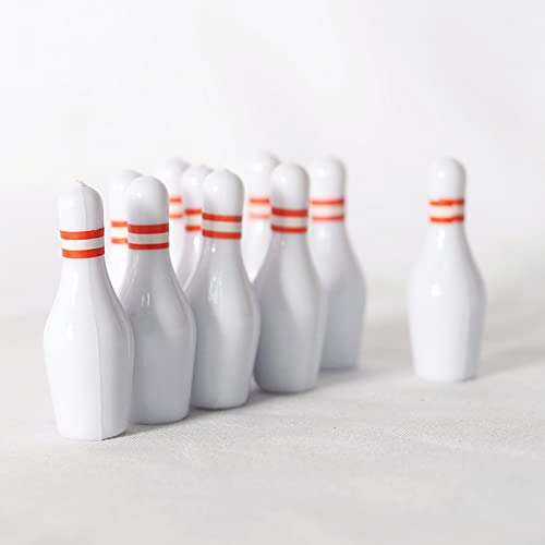 House Bowling Set Simulation Sports Goods Outdoor Miniature Model Include 10x Bottles 2X Bowling