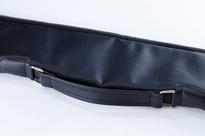 Billiard Pool Stick Bag,1 X 1 PU Pool Cue Cases,Soft 2-Piece Pool Stick Case, Pool Table Accessories（Available in 2 Colors） - color: Black
