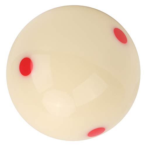 CDQL Billiard Training Cue Ball with 6 Red Dots - 57.2mm Pool Standard Training Ball - DotSpot Practice Cue Ball - Billiard Accessory - color: Red Dot