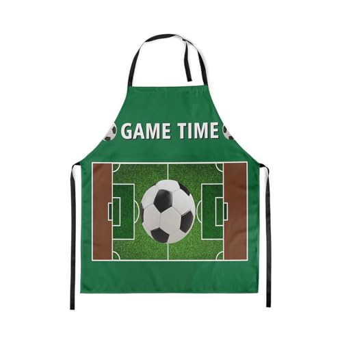 Manfei Baseball Kids Kitchen Apron - color: Green