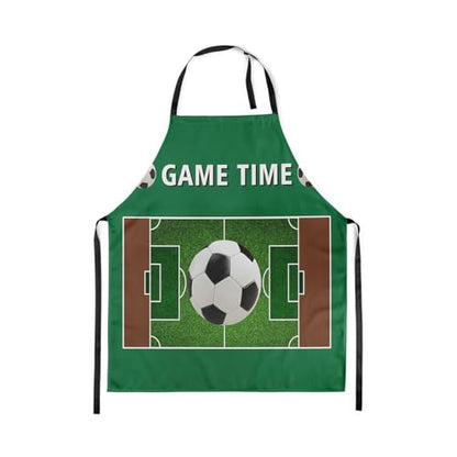 Manfei Baseball Kids Kitchen Apron - color: Green