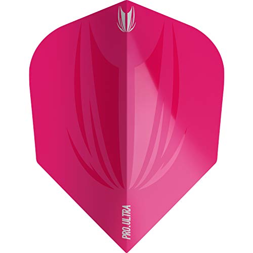 Target Darts 5 x Sets of ID Pro. Ultra Dart Flights - 15 Dart Flights in Total - No. 2/ No. 6 Flight Designs Sizes in 11 Colours - color: Pink, size: No.6