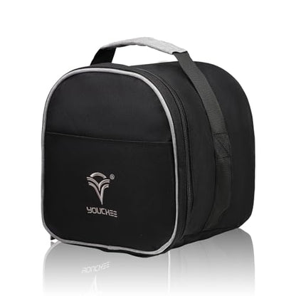 Compact Single Bowling Ball Tote Bag for Spare Ball, Lightweight One-Ball Bowling Bag with Built-In Ball Holder, Easy Carry Handle, Durable for Practice & League Play - color: Black