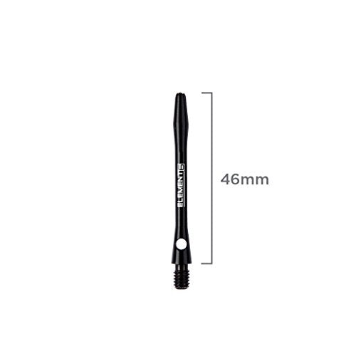 RED DRAGON Aluminum Dart Shafts - Laser-Etched Replacement Stems for Durable Flight Support & Balanced Throw Control - 12 Shafts (4 Sets)