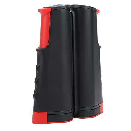 Precise Table Tennis Net Retractable Training Set for Portable Telescopic Grid for Adults and Kids, Plastic, 66.9x5.5 in, 1 Pc - color: Black Red