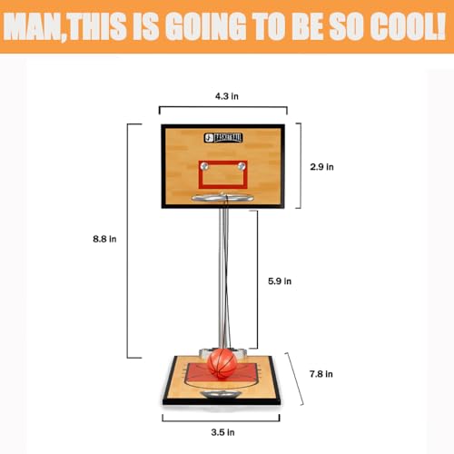 GYSH Mini Desktop Basketball Hoop Game for Office,Tabletop Basketball Game Toy with Easy Assembly,Desk Toys for Office for Adults，Tiny Basketball Hoop(Desk Basketball) - style: Desk Basketball