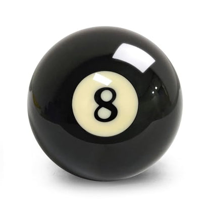 Replacement 8 Ball – Regulation 2-1/4" Resin Billiard Ball, Precision Weighted, Single Black Pool Ball for American Tables