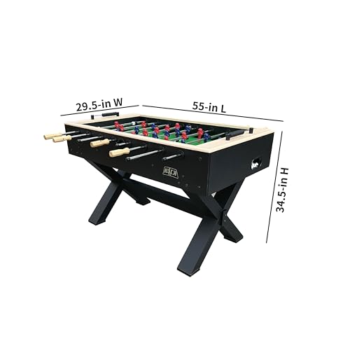 KICK Constable 55" Foosball Table – Professional Full-Size Indoor Game Table - color: Black