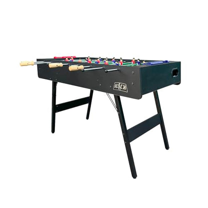 KICK Arcadia 48" Folding Foosball Table – Compact Indoor Game Table - color: Black