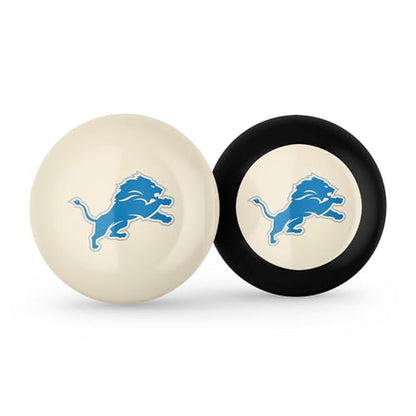 Imperial NFL Logo Cue Ball & 8 Ball Combo Set - color: Detroit Lions, White