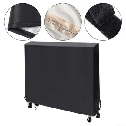 Table Tennis Table Cover Waterproof Dustproof 210D Polyester Fits Standard Folding for ping Pong Tables
