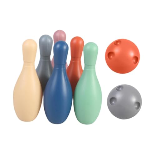 Children's Bowling Game Set, Bowling Pins, Balls, Mini Bowling Set, Made of PP Material, Low Noise, for Sensory Learning, for Fami - color: Without Number