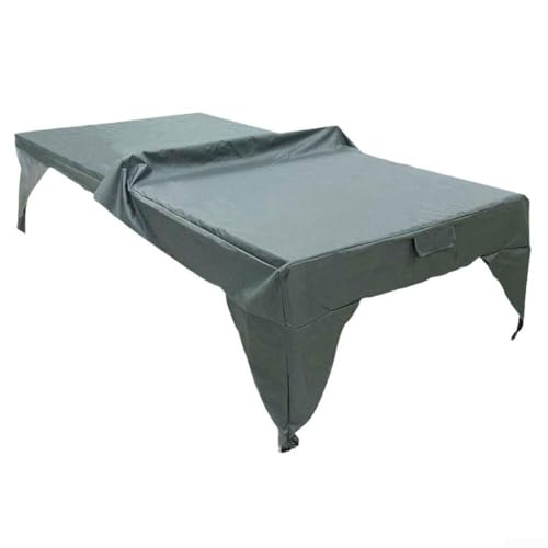 Outdoor Table Tennis Table 280x153x73cm, Waterproof Sunproof Dust Protector with Storage Bag Garden Patio Furniture, Gray(210D) - size: 210D