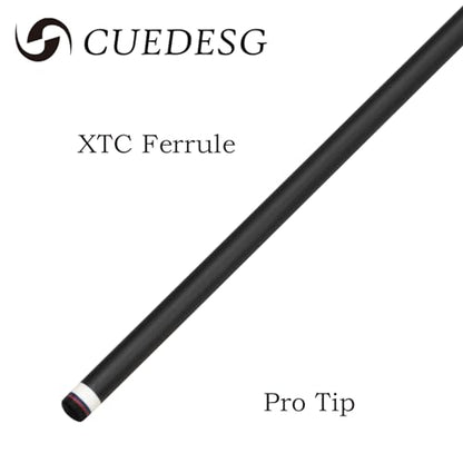 Carbon Fiber Pool Cue Stick 10.5mm/11.8mm/12.5mm,Low Deflection Pool Stick with Rare Wood Butt,Professional Cue Stick with Box Case - color: Bird Eye_Blue_11.8mm