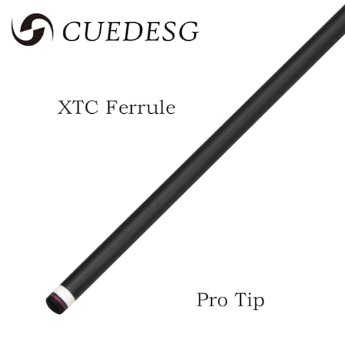 Carbon Fiber Pool Cue Stick 10.5mm/11.8mm/12.5mm,Low Deflection Pool Stick with Rare Wood Butt,Professional Cue Stick with Box Case - color: Ebony_Linen Wrap_11.8mm