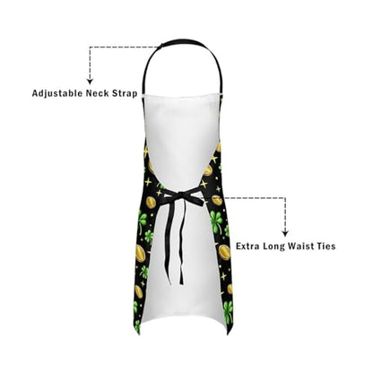 Manfei Baseball Kids Kitchen Apron - color: Green Black